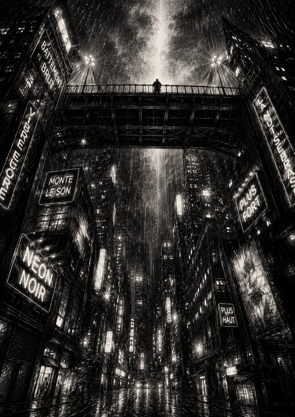 Néon Noir — une nuit en mouvement